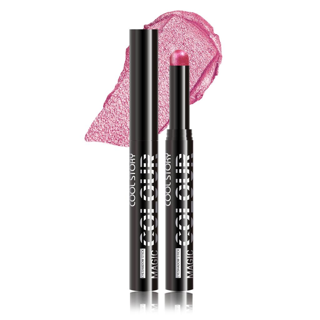 Smoky Dark Blue Eyeshadow Pencil Stick Waterproof Pearlescent 24 Colors Metallic Glitter Eye Shadow Highlighter Pen Makeup Tool