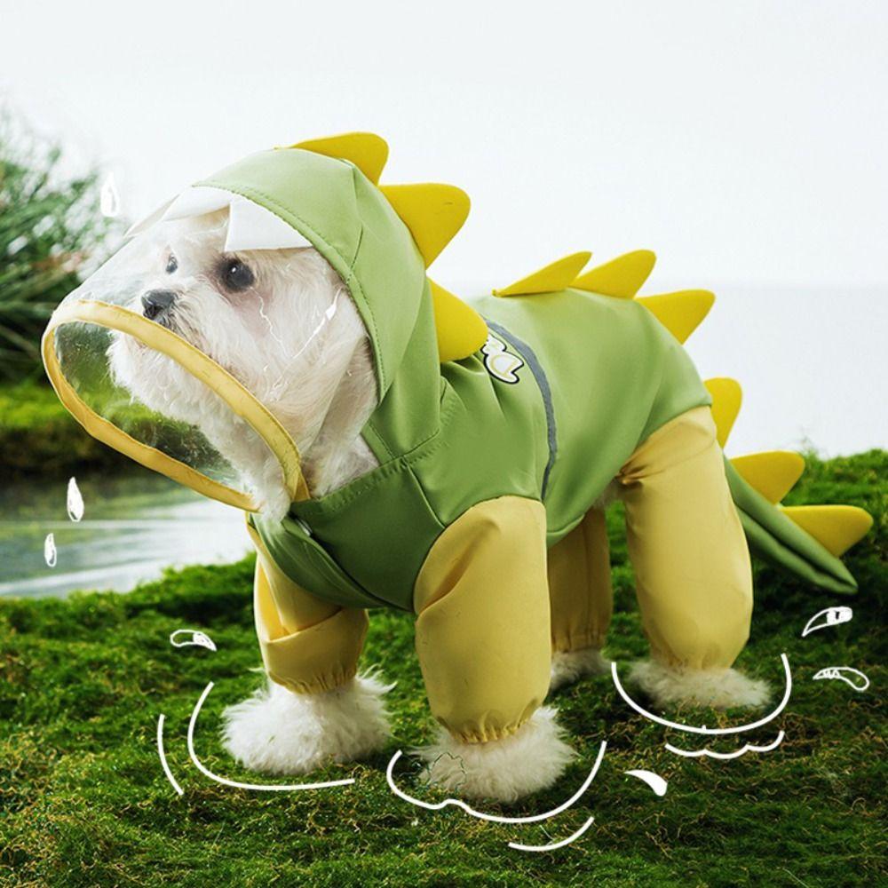 Waterproof Dog Raincoat Full Body Protection Rainwear Hood New Pet Rain Poncho  Pet Supplies