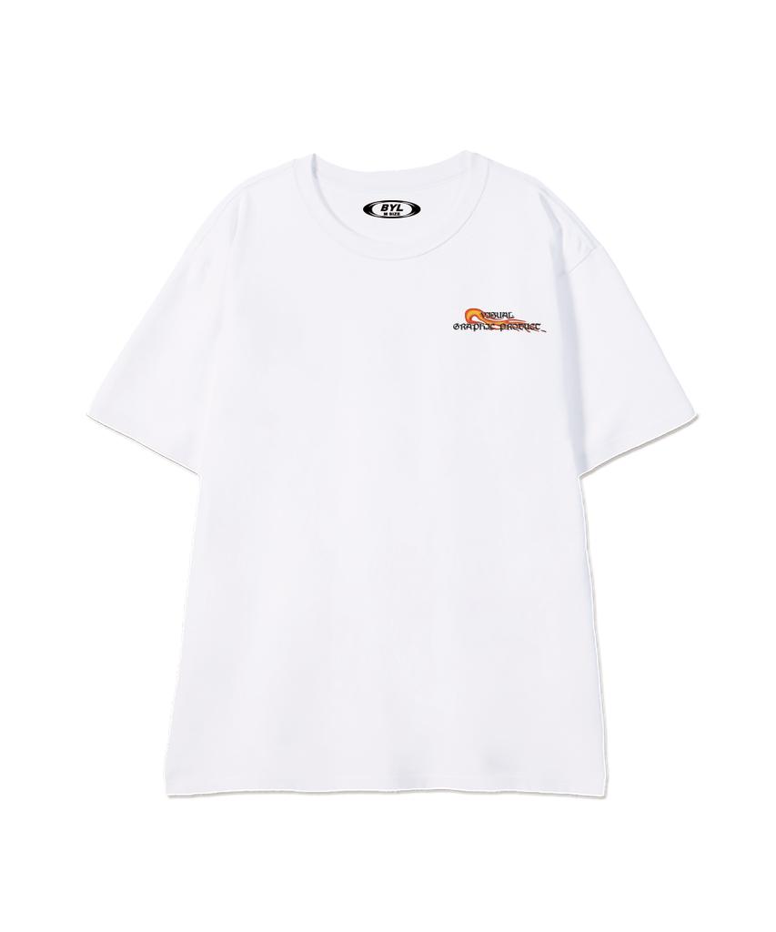 BY.L Vgp Fire Logo Short Sleeve T-Shirt White