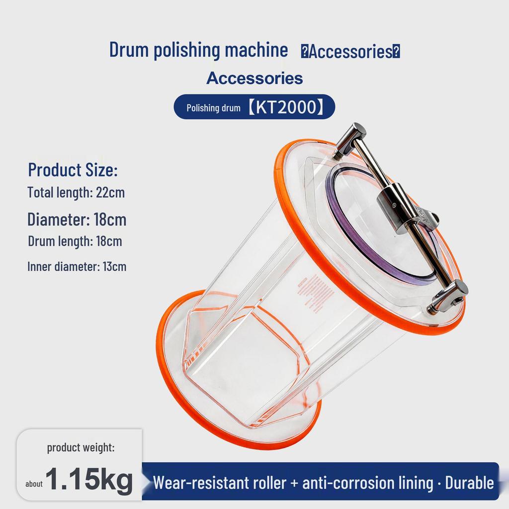 Barrel Polishing Machine for Gold & Silver Jewelry - KT-6808 Electric Rotary Cleaner