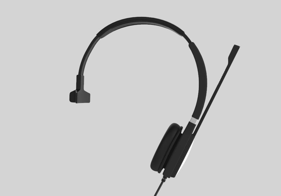 Yealink uh36 mono casque arceau noir 