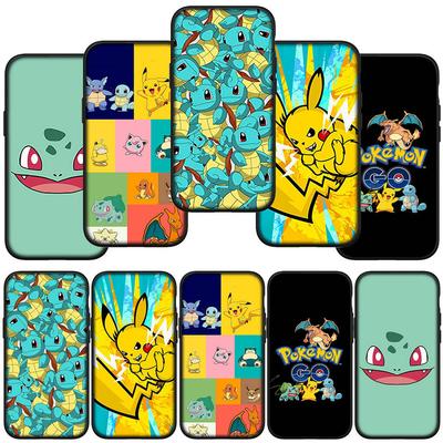 Capa de Celular para iPhone 17 16 15 Plus Xiaomi Poco F8 F7 X7 X6 M8 C85 C75 Redmi Note 14 12 11 13 Pro Max A4 14C 13C 15C Pokemon GO Pikachu Squirtle Capa