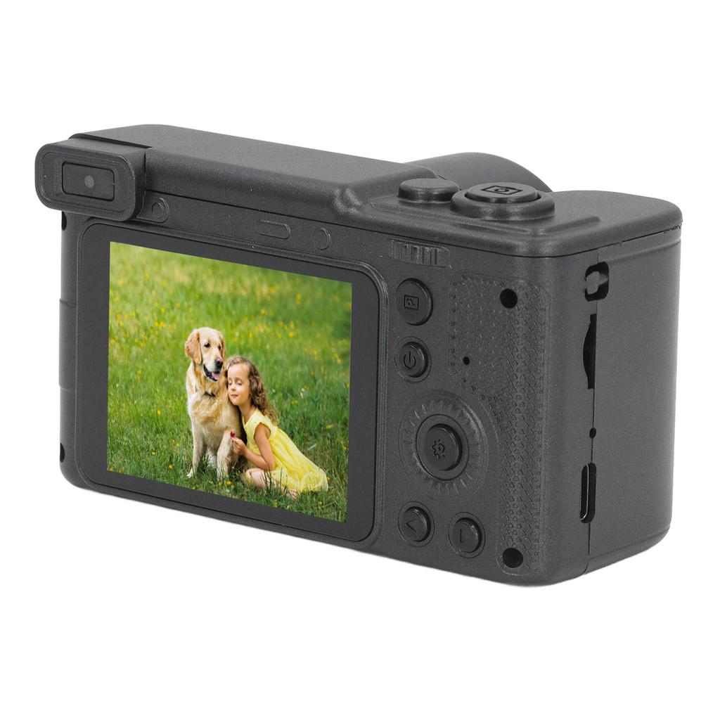 HD Digital Camera Vintage 4K 2.4in 1080P 8X Zoom Front Rear Dual Cameras for Photography Video