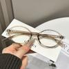 Fake Nerd-style oval frame women's tortoiseshell glasses, ultra-light eyeglass frame, natural look TR90