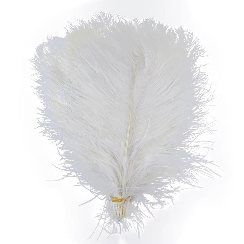 10Pcs Table Accessories Ostrich Feathers Stage Props Artificial Ostrich Feather Party Decoration