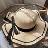 Straw Summer Hat Beach Hat Lightweight And Breathable Sun Hat For Beach Vacation Sun Protection Travel Wear Matching Accessories