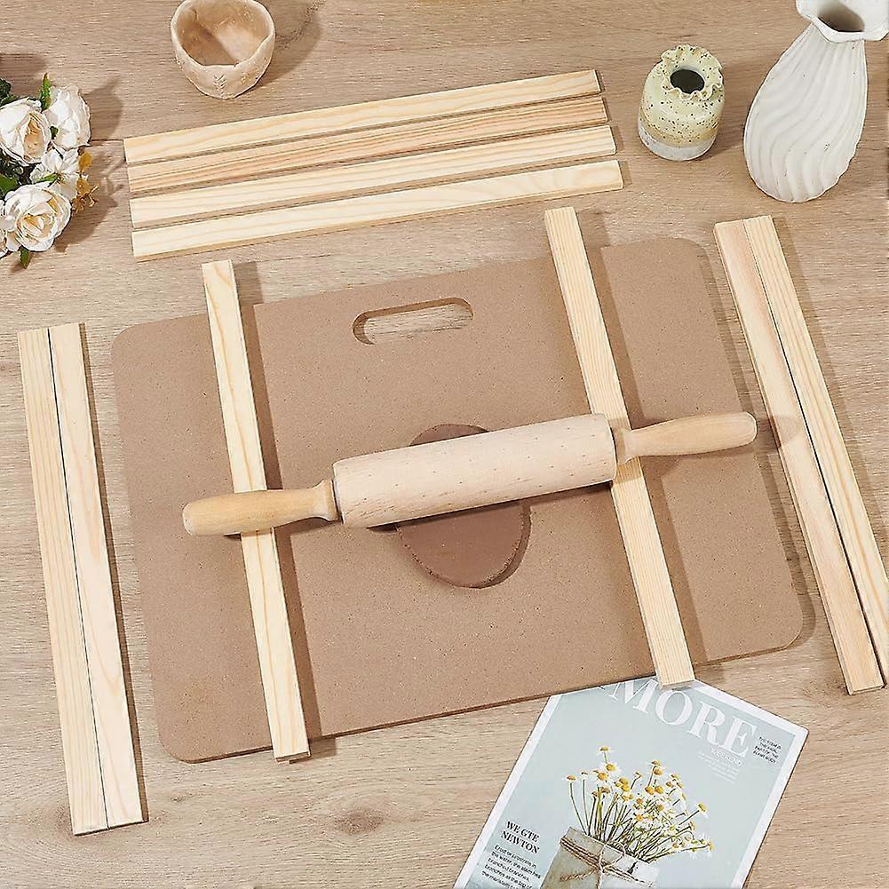 1 Set Keramikherstellungswerkzeuge Tonwerkzeuge Tonmodellierwerkzeug-Sets Holz-Nudelholz für Skulptur