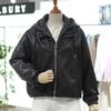 The Thilbery Fake Leather Check Hooded Layered Jumper NCMTR9M0JP07W