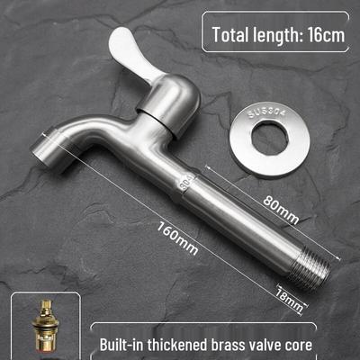 TLXT Stainless Steel Washing Machine Faucet