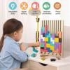 Wooden Tetris Jigsaw Toy Tangram Puzzle Kids IQ Intellectual Educational Gift