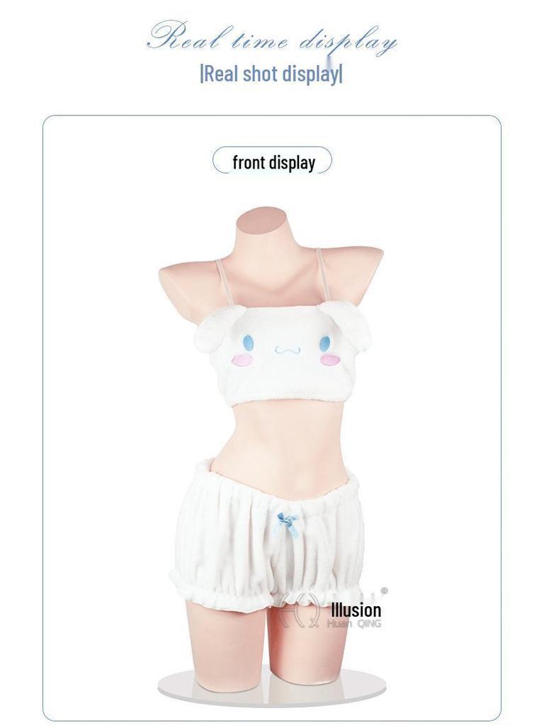 Illusionary Autumn/Winter Cartoon Lingerie Set: Cinnamoroll, My Melody & Kuromi Bra and Panty Collection