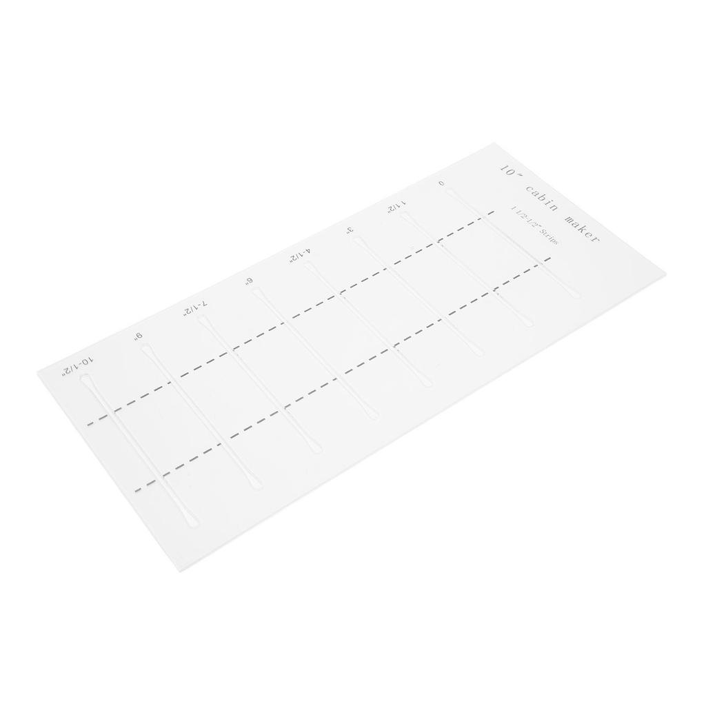 10 Inch Log Cabin Quilting Rulers Clear Scale Smoother Edges Log Cabin Maker Template Set for