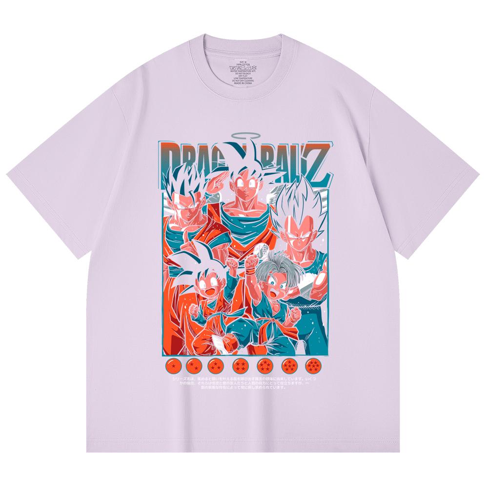230 Gsm 100% Cotton Dragon Ball V37 Print Unisex Heavy Cotton T Shirt