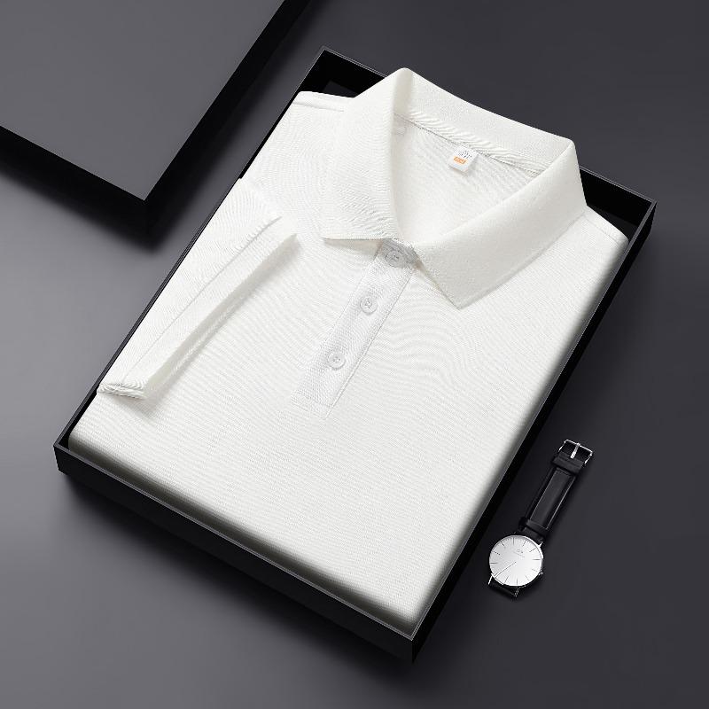Summer New Men Polos High-end Business Men Women Short Sleeve Polo Casual Lapel Shirt Breathable Men Polo Shirt 2026 Tops S-4XL S белый