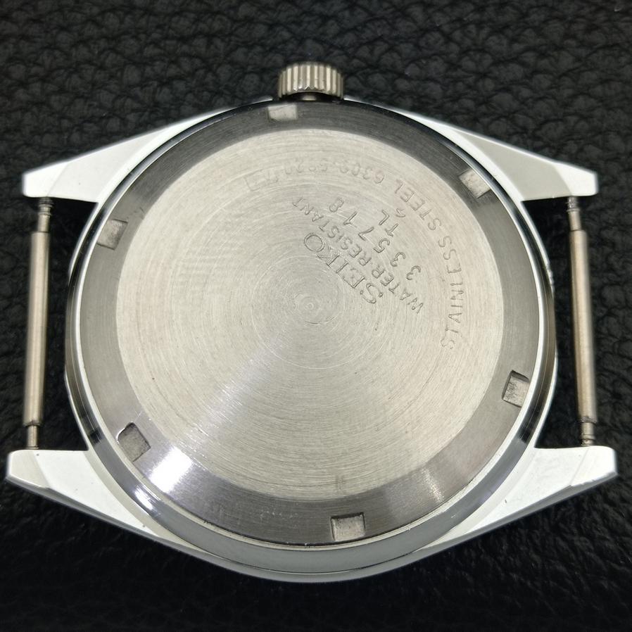 Montre vintage Seiko 5 automatique japonaise pour homme, cadran blanc, modèle D/D, remise à neuf, 528-a277005-12