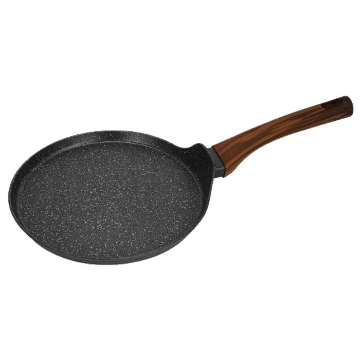

Non-Stick Japanese Pancake Pan, Universal Small Frying Pan, Maifan Stone, Ideal for Household Gas Stoves. 28 cm чёрный