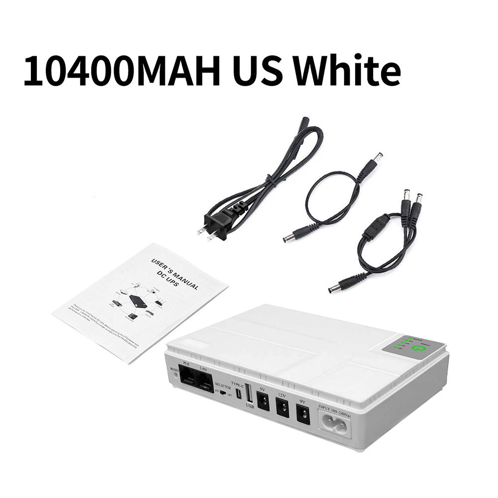 Multivoltage Mini UPS Uninterruptible Power Supply USB Type C Dual Port POE DC Backup Power For Modem Security Camera 5V 9V 12V