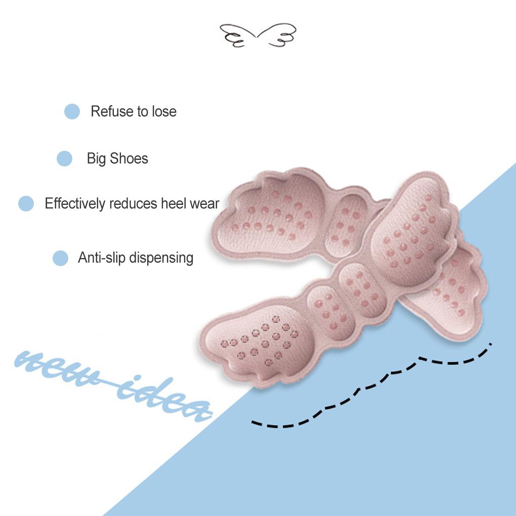 Foot Heel Sticker Outdoor Accessories 4D Pads Care Insoles Invisible Non-slip Men Wing-shape Anti-wear Teenagers Feet