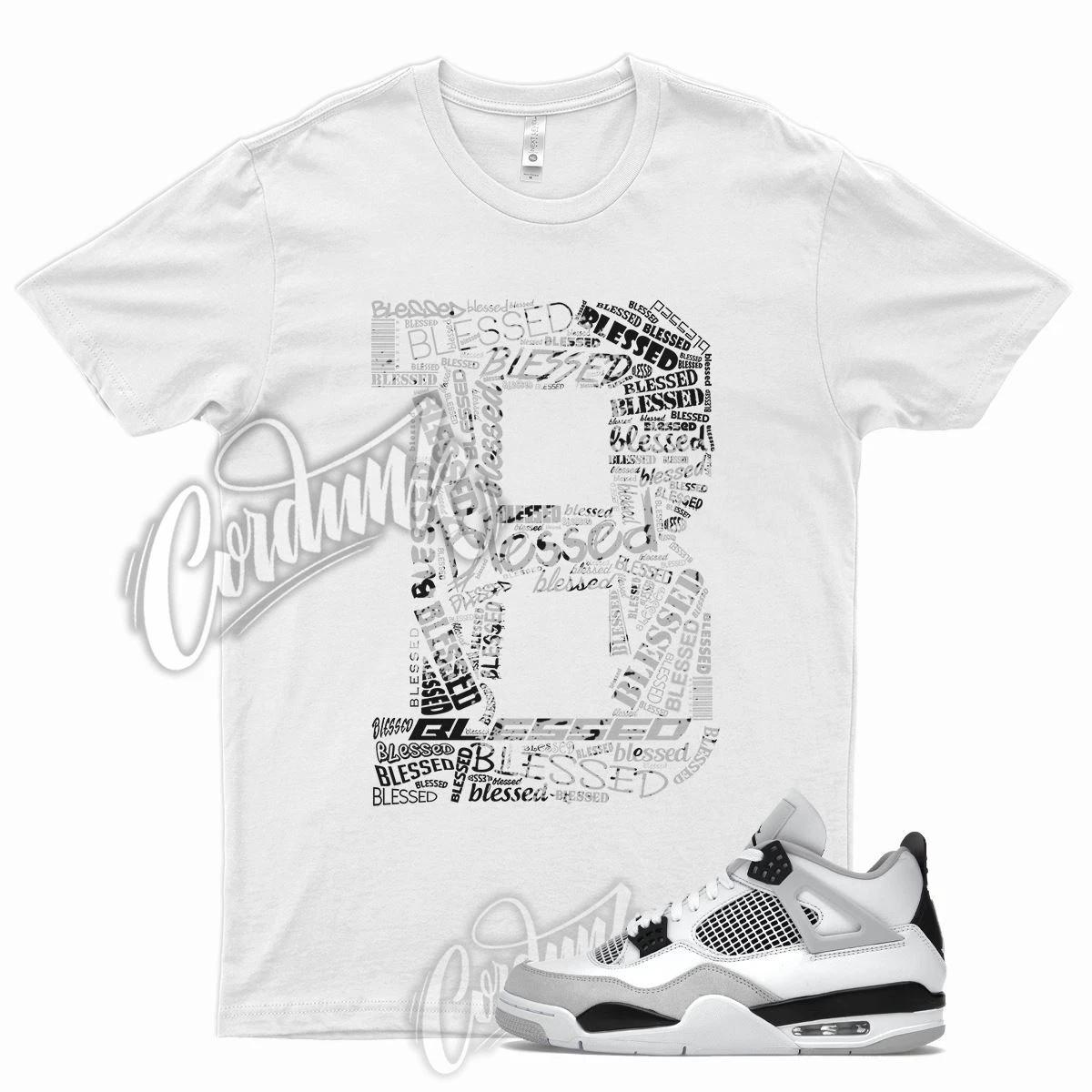 BLESSED T Shirt for J1 4 Retro Military Black Neutral Grey Particle Shadow 1 2XL