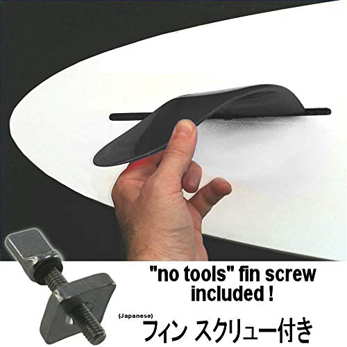 saruSURF Safety Flex Soft Center Fin 8" for Longboards, SUPs, and AirSUPs - Black