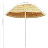 Beach Umbrella Natural 240 Cm Hawaiian Style