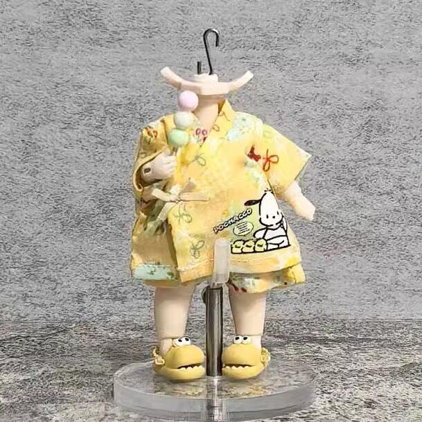 Ob11 8.5Cm Lantern Style Doll Body 1/12 Bjd Blank Body Super White Cream White Normal White Almond Light Tan For Gsc Bjd Dolls