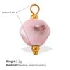 Beach Vacation Diy Oil Dripping Ceramic Fish Pendant Stainless Steel Gold Plated Cute Accessories