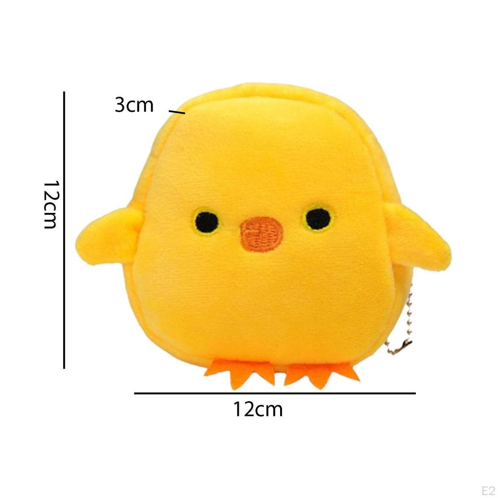 Roztomilá kreslená peněženka na klíče Mini Makeup Kosmetická taštička Zvířecí plyš do auta