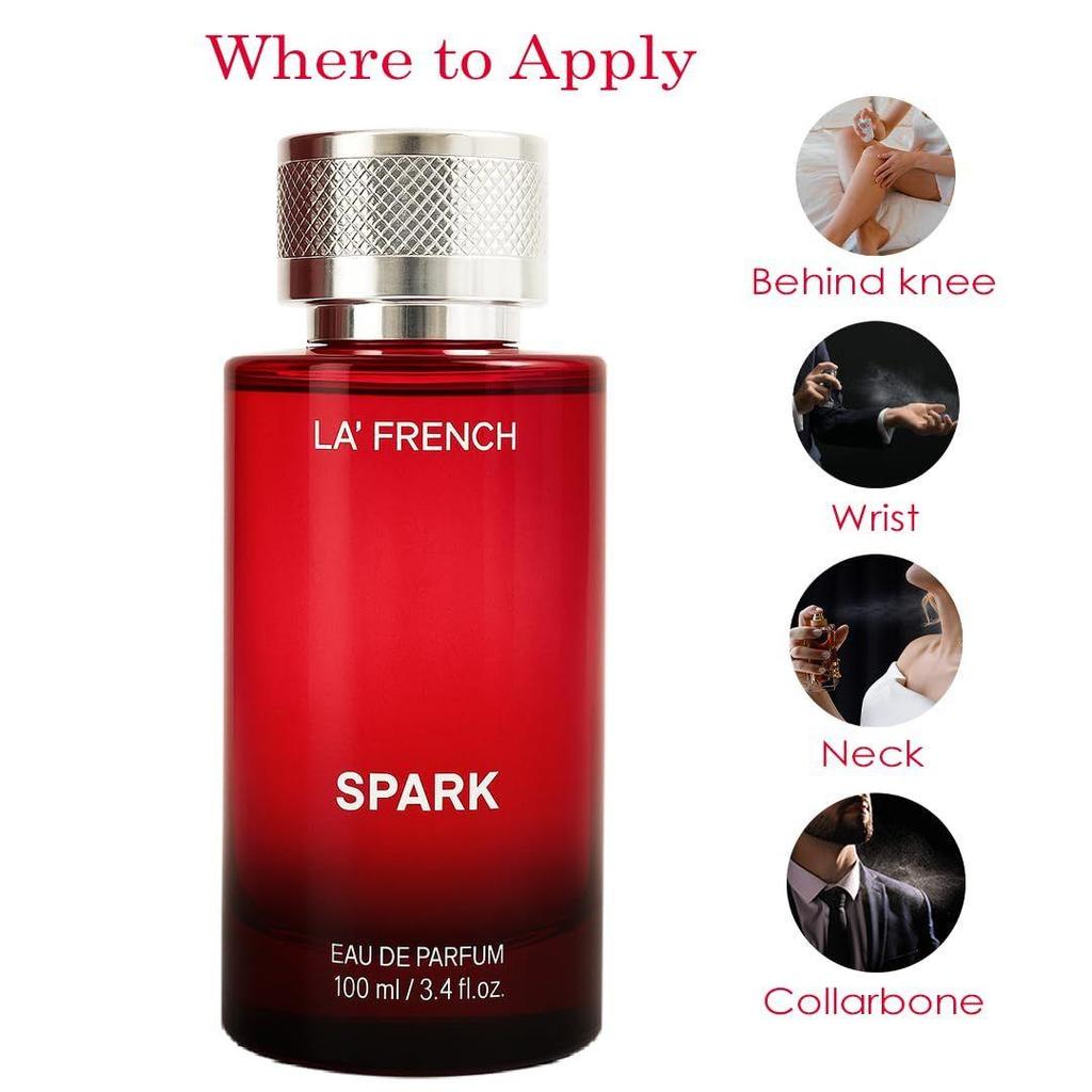 La French Spark Eau De Parfum – 100ml | Long-Lasting Perfume for Men & Women | Bold, Unisex Fragrance | Ideal for All Occasions
