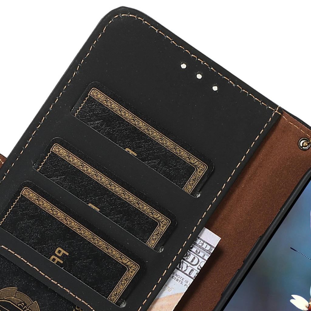 Etui Portfelowe z Prawdziwej Skóry Krowiej z Blokadą RFID do Samsung Galaxy A26 5G, Odporne na Upadki