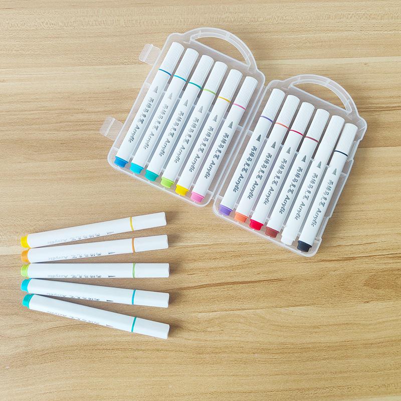 Haltungsverbessernde Acryl-Markerstifte - 24 Farben für Kunst von Schülern und Kindern, DIY-Notizbücher und zum Ausmalen