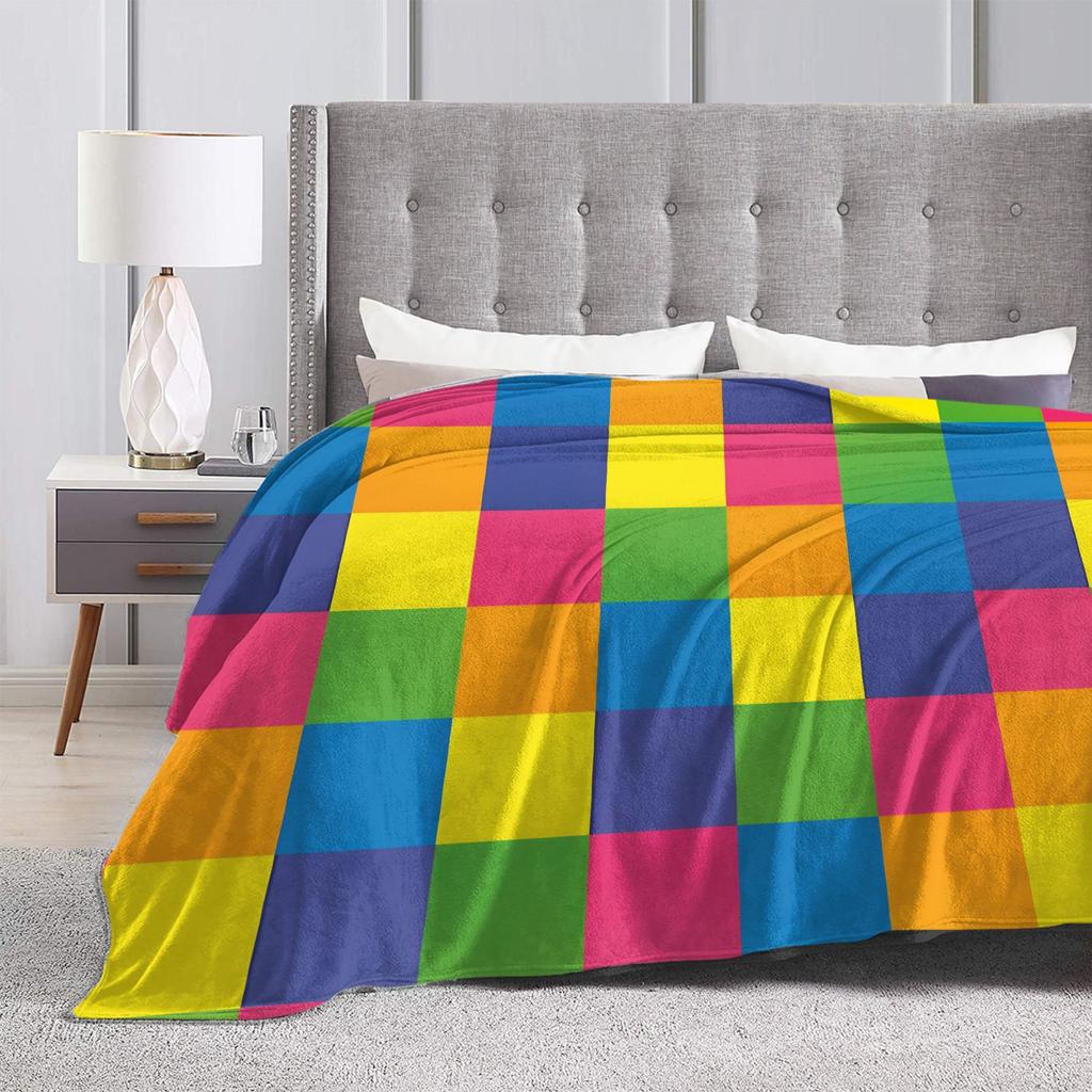 Palette Color Blanket Quality Warm Bedding Throws Winter Plane Travel Chair Sofa Bed Novelty Bedspread