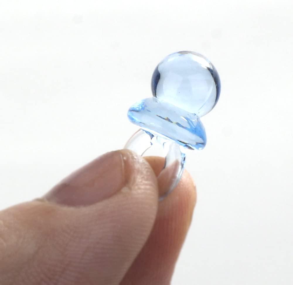 50 Pink & Blue Baby Shower Pacifier Decorations for Boys & Girls