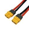 FLY RC XT60H Upguard Female Connector Plug to 4mm Banana Plug Charging Lead Adapter Cable 12awg 30cm (XT60 2pcs)