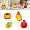 Artificial Fruit Glass Figurine Desk Tabletop Decoration Living Room Decor Craft Simulation Fruit Ornaments for Office Home