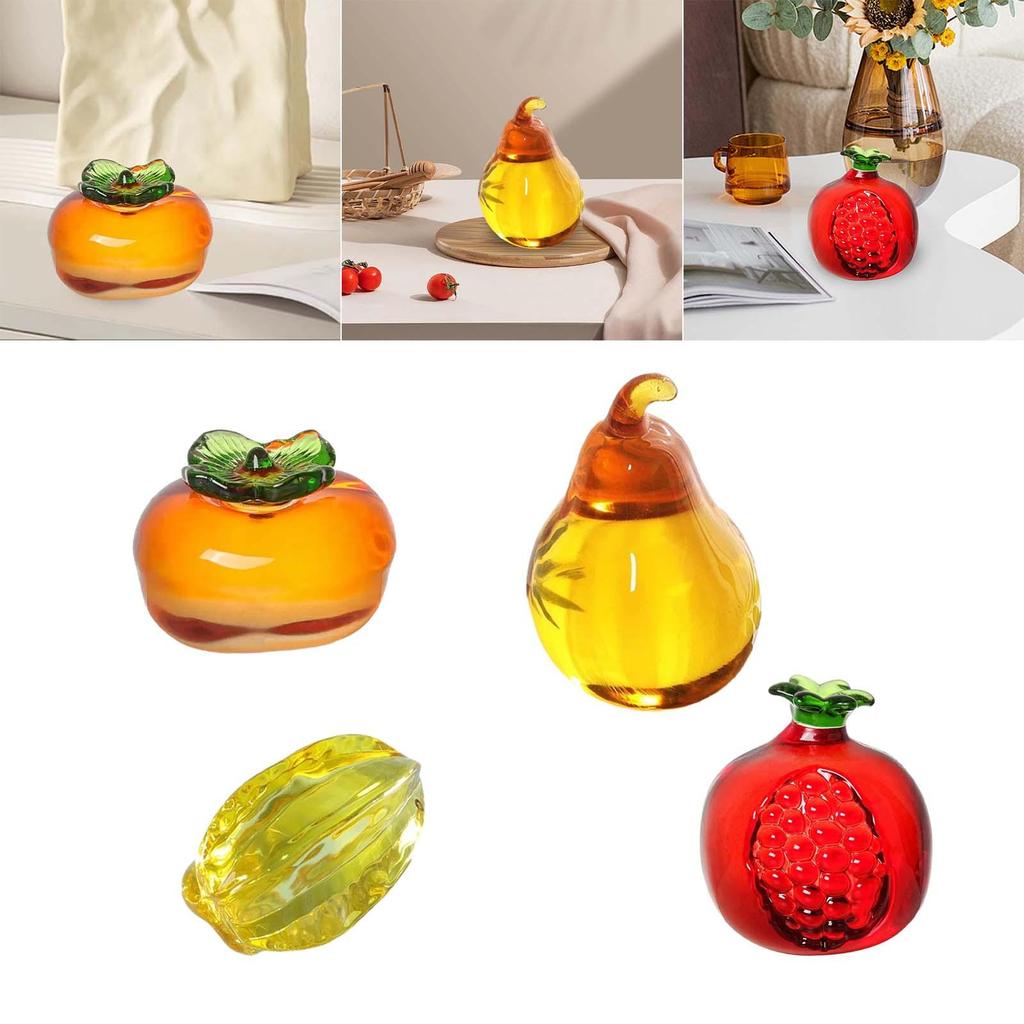 Artificial Fruit Figurine Sculpture for Dining Table Decor Desktop Decor