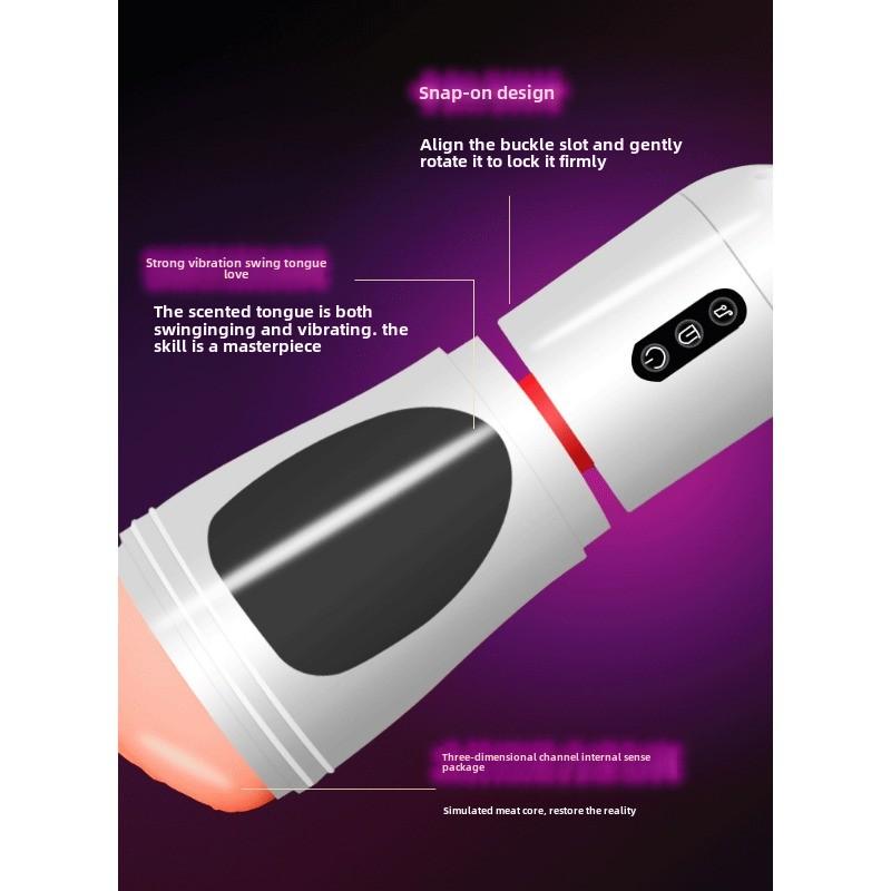 Cyclone Tongue Masturbator Intelligent Pronunciation Male Workout Stimulation Masturbation Apparatus Adult Erotic Sex Products