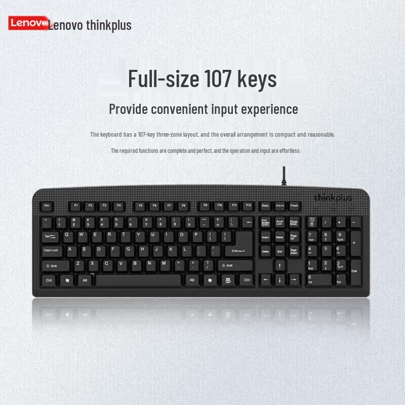 Lenovo KM130 Pro Wired Keyboard and Mouse Combo