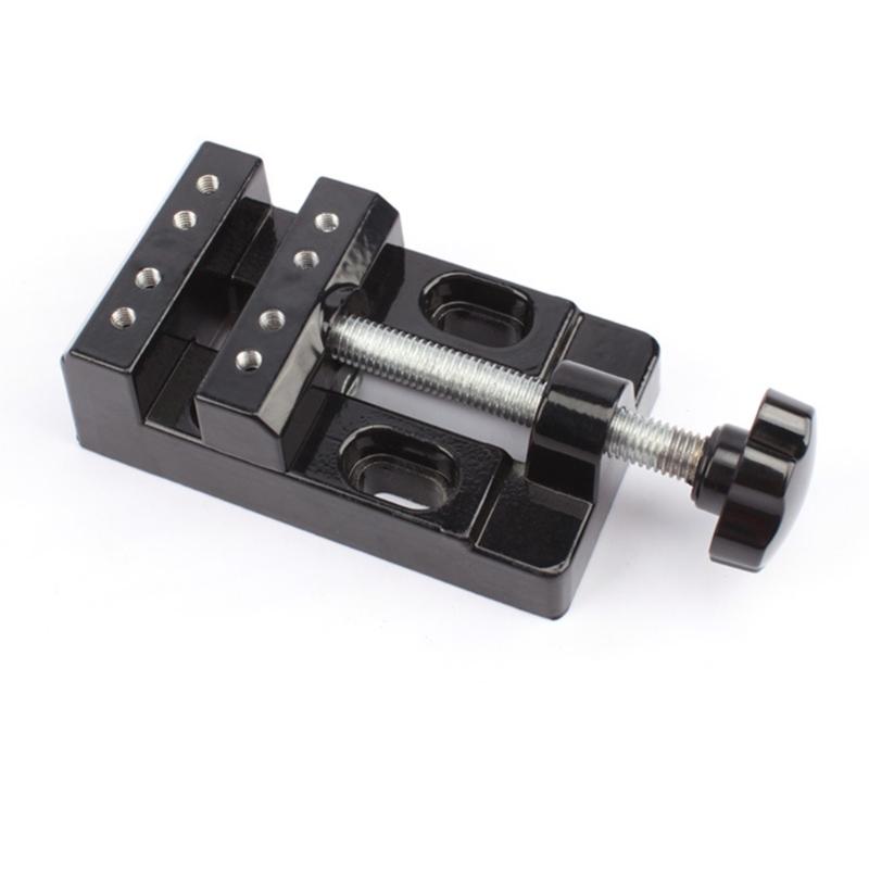 Aluminum Mini Table Vise Jaw Carving Bench Clamp Drill Press Vice Micro Clip Adjustable Flat Pliers DIY Jewelry Tools