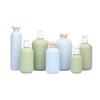 200Ml-500Ml Abacate Plástico Shampoo Gel de Banho Espumante Sabonete Dispensadores Garrafas Recarregáveis Tampa Flip/Bomba Frascos de Loção