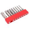 9pcs Hex Screwdriver Bit Set Rustproof S2 Steel Magnetic Ball Head Hex Bits 1 4 Inch Hex Shank50mm