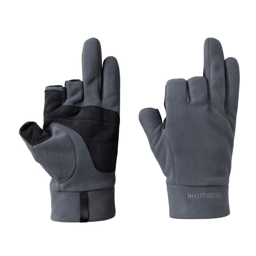Shimano Windstopper Fleece Gloves XL Gore-Tex 3, Charcoal, GL-031W,