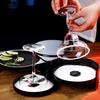 3-Tier Bar Glass Rimmer with Lid Salt Box Spice Container with Sponge Bartender Tool for Bar and House Party Bloody Mary