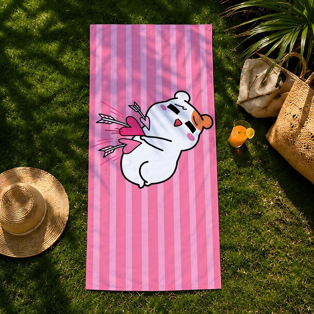 Character Cartoon E-Ebichu Towel Beach Towel, Quick Drying Absorbent Bath Towel For Swim,Gym,Camping,Outdoor Hot
