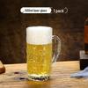 Large Capacity Wood Grain Beer Mug with Handle