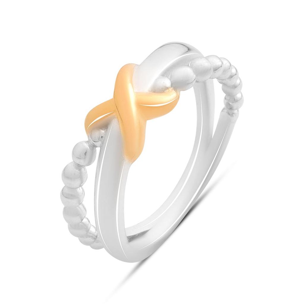 Серебряное кольцо с без камней, вес изделия 3,78 гр (2192015)