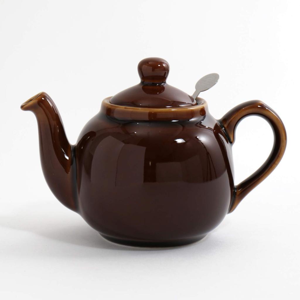 London Pottery Teekanne 2 Tassen 550ml Rockingham Braun Britische Marke Schwarztee