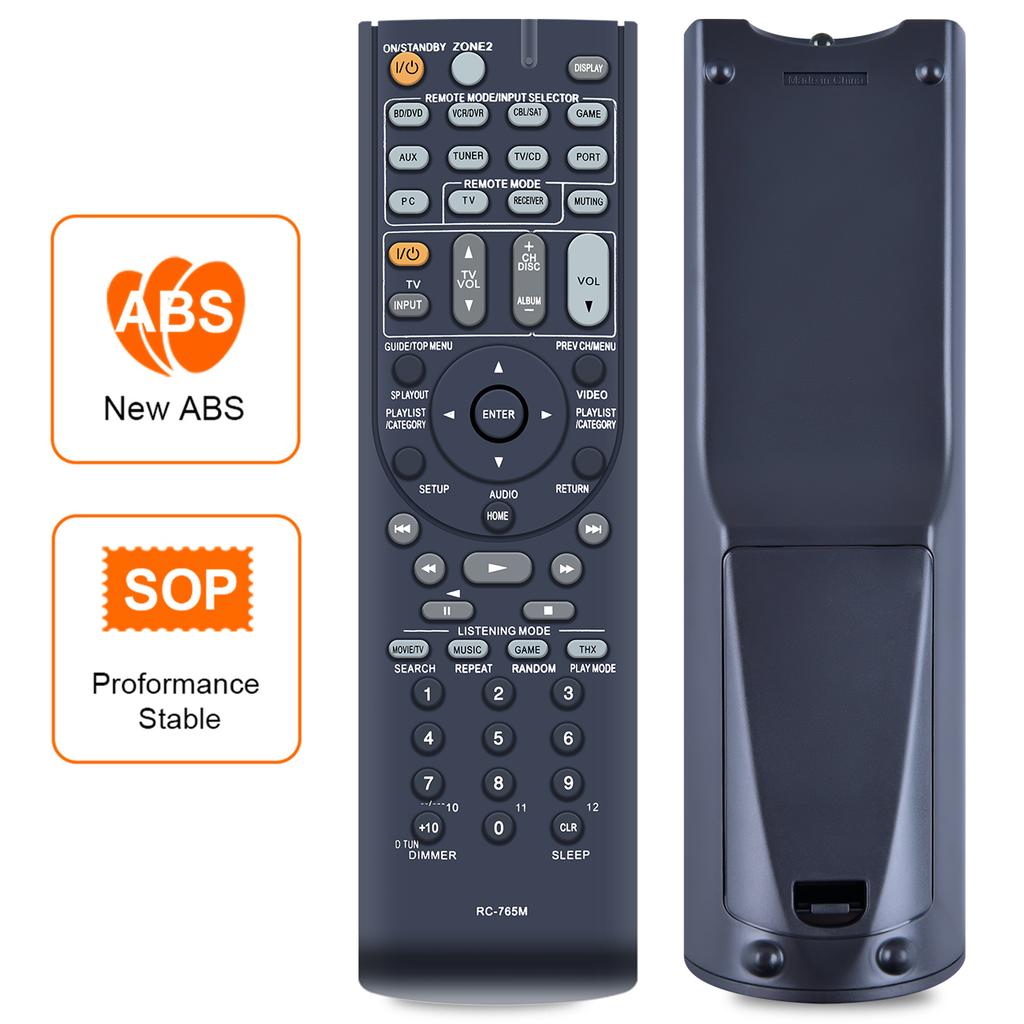 RC-765M For ONKYO AV Receiver Battery Powered Infrared Remote Control Replacement Handheld Controller