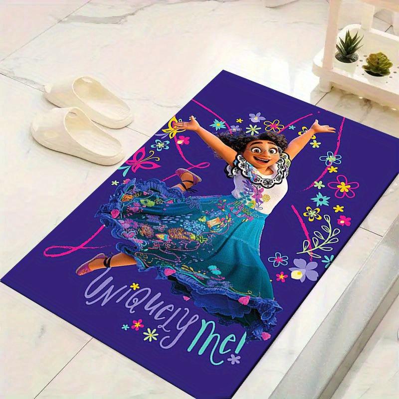 

1 шт. Ковер с рисунком Disney Encanto, коврик, нескользящий ковер, коврик для пола, стирающийся вручную, подходит для гостиной, спальни, домашнего декора 60cm by 90cm