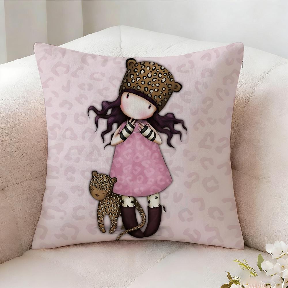 Ssantoro Ggorjuss Anime Pillow Case Pillowcase Doublesided Printed Sofa Cushion Bedroom Headboard Pillow 30X30cm